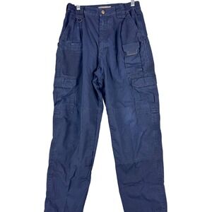 5.11 Tactical Pants Mens 30x30 Blue Cargo Elastic Waist BDU Workwear Outdoor